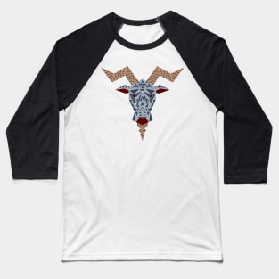 Geometric Goat Baseball T-Shirt